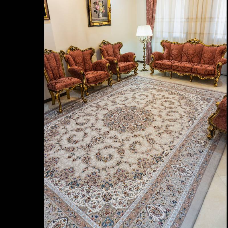 روفرشی کشدار و کاور فرش مهباف ترمه کالا 
