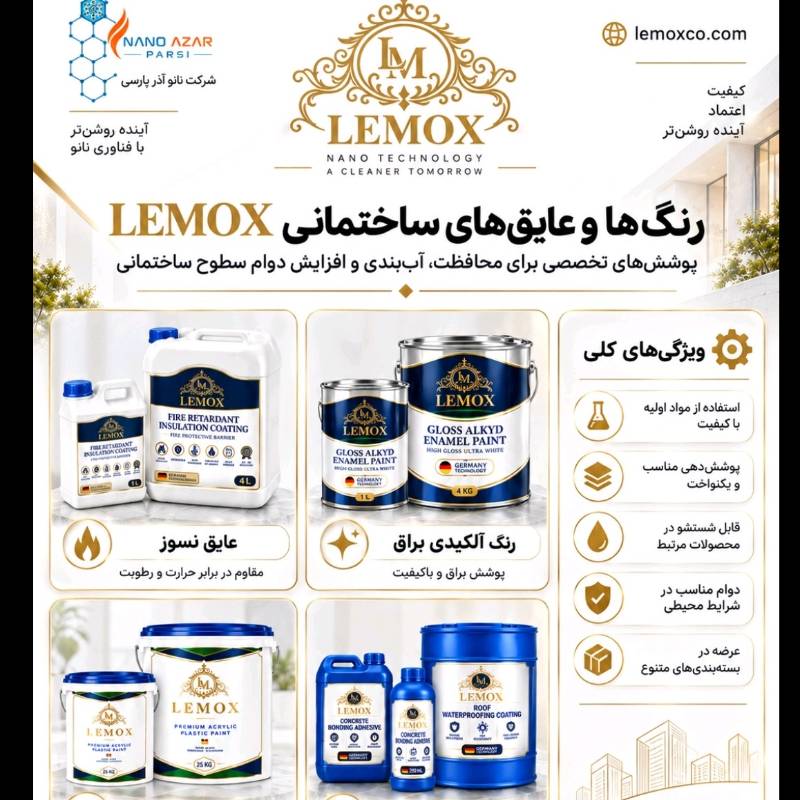 تولید انواع شوینده نانو خودرو، رنگهای ساختمانی،خودرویی و انواع عایق